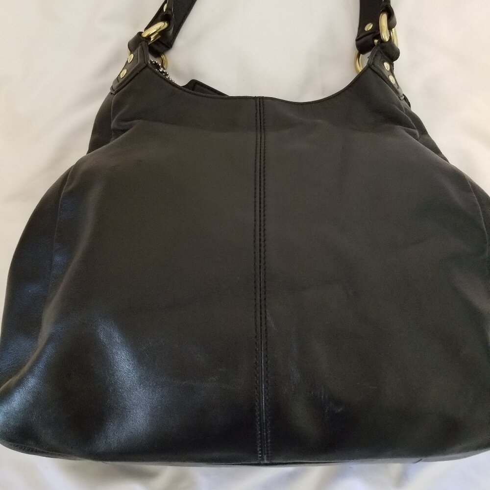 Authentic Coach Black Soft Leather Hobo Campbell Shoulder Bag Purse 2013 - Picture 2 of 13